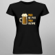 Piwo nie pyta, piwo rozumie - damska koszulka z nadrukiem