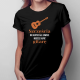 Szczęścia nie kupisz ale zawsze możesz kupić gitarę - damska koszulka z nadrukiem