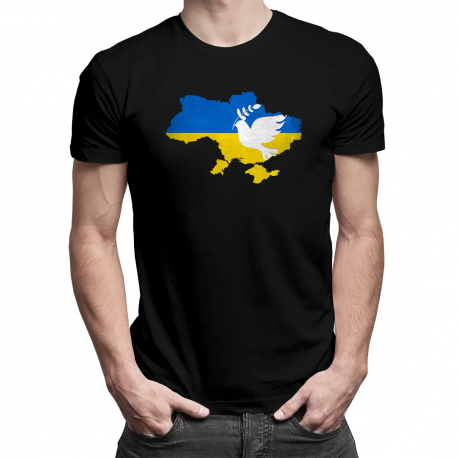 Wolna Ukraina - męska koszulka z nadrukiem