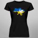 Wolna Ukraina - damska koszulka z nadrukiem