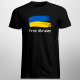 Free Ukraine - męska koszulka z nadrukiem