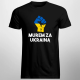Murem za Ukrainą - męska koszulka z nadrukiem