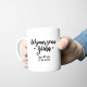 Produkt personalizowany - Wymarzona żona (data) - kubek z nadrukiem