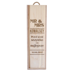 Produkt personalizowany - MR & MRS (nazwisko) przed wami wszystko co najlepsze (data) - produkt personalizowany