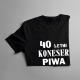 40 letni koneser piwa - męska koszulka z nadrukiem