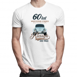 60 lat - Klasyk od 1962 - męska koszulka z nadrukiem