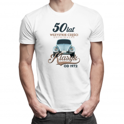 50 lat - Klasyk od 1972 - męska koszulka z nadrukiem