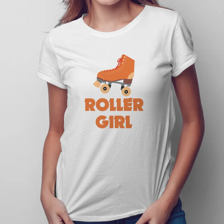 Roller girl - damska koszulka z nadrukiem