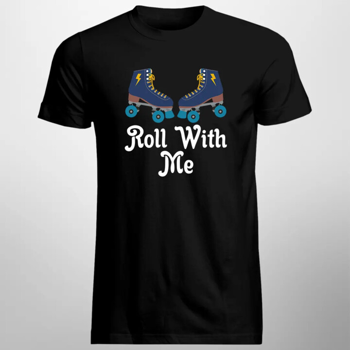 Roll with me - męska koszulka z nadrukiem