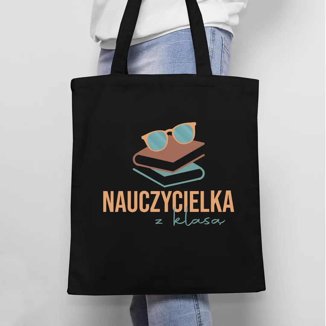 Nauczycielka z klasą - torba z nadrukiem