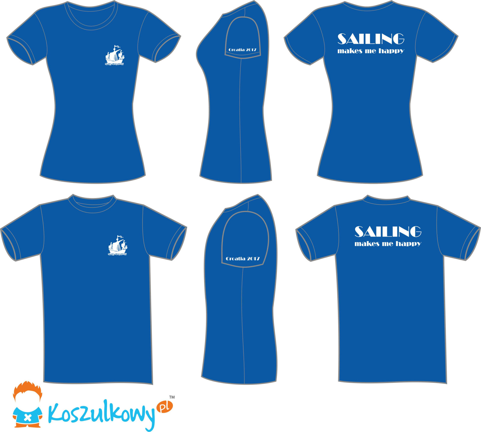 Jedziesz na żagle? Zamów personalizowany t-shirt żeglarski!