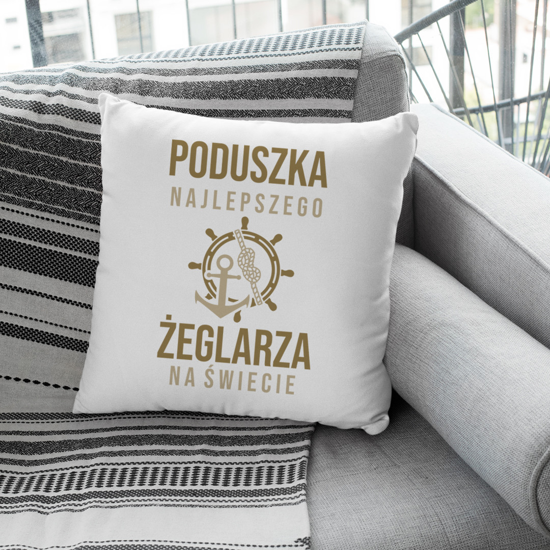 Poduszka najlepszego żeglarza na świecie - poduszka z nadrukiem