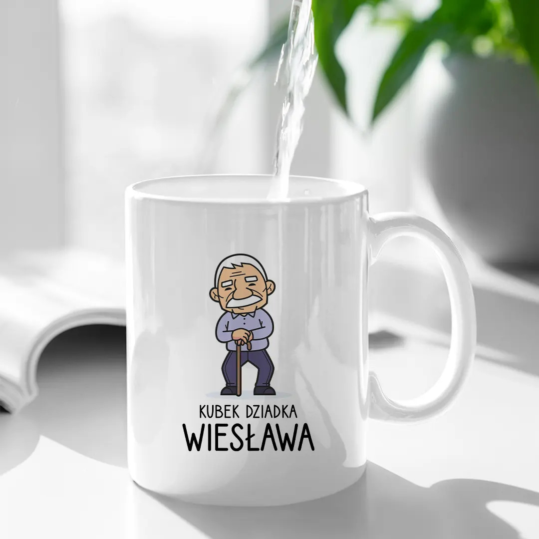 Kubek Dziadka (wstaw imię) - kubek na prezent dla dziadka - produkt personalizowany