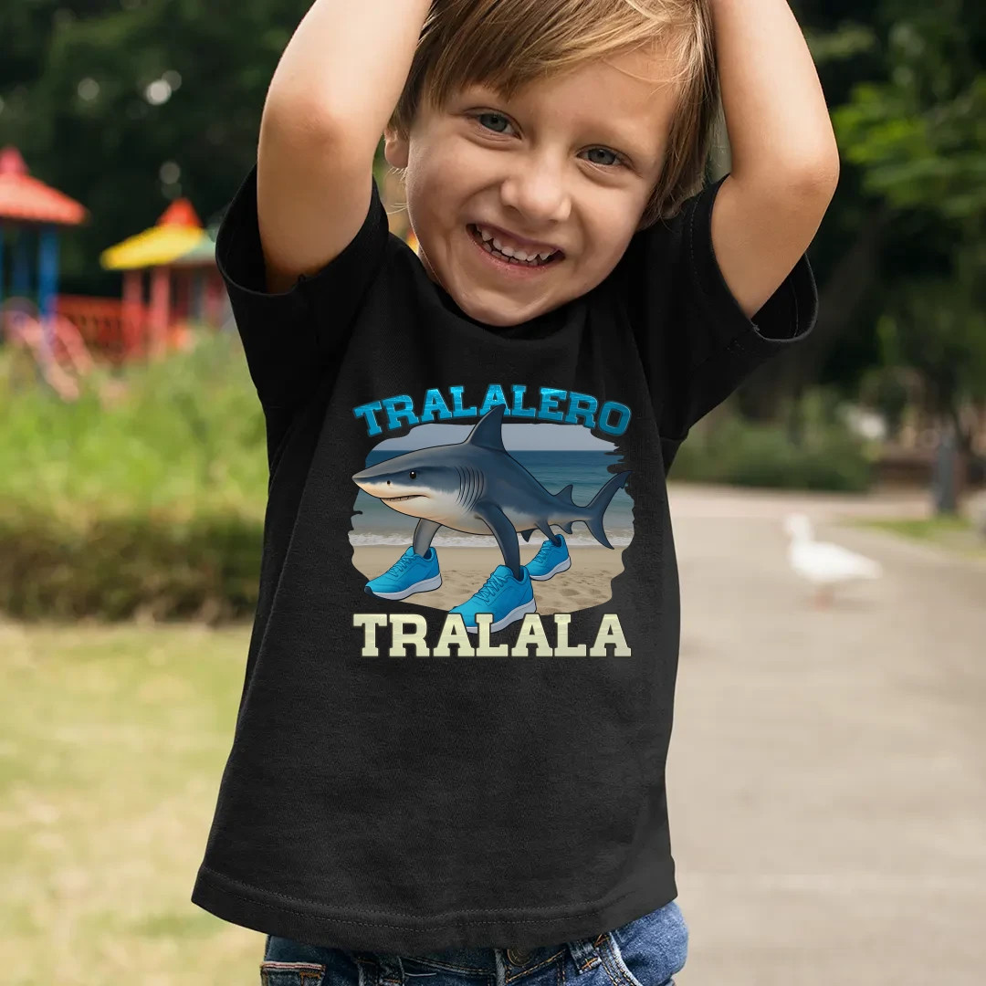 Tralalero Tralala - Italian Brainrot - dziecięca koszulka na prezent