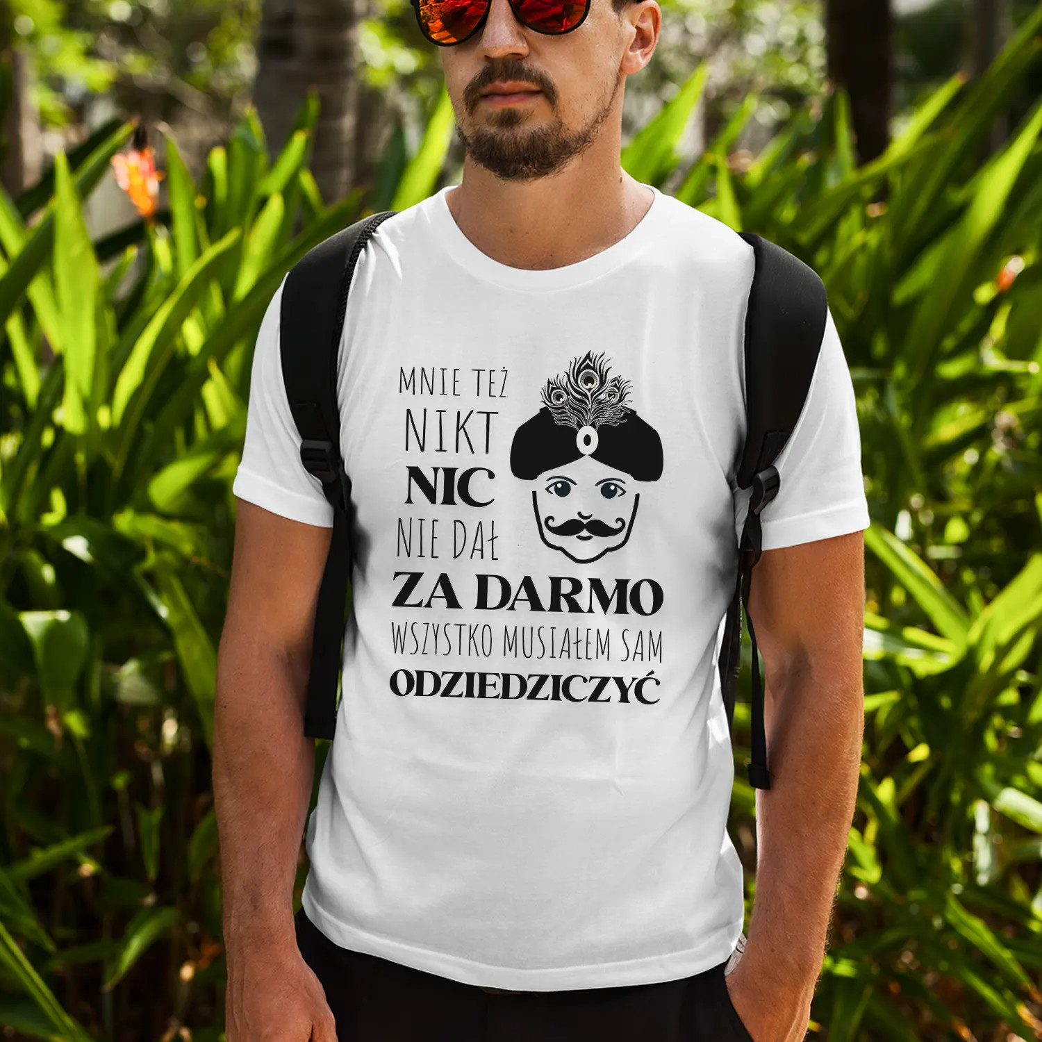 Mnie też nikt nic nie dał za darmo. Wszystko musiałem sam odziedziczyć. - męska koszulka dla fanów serialu 1670