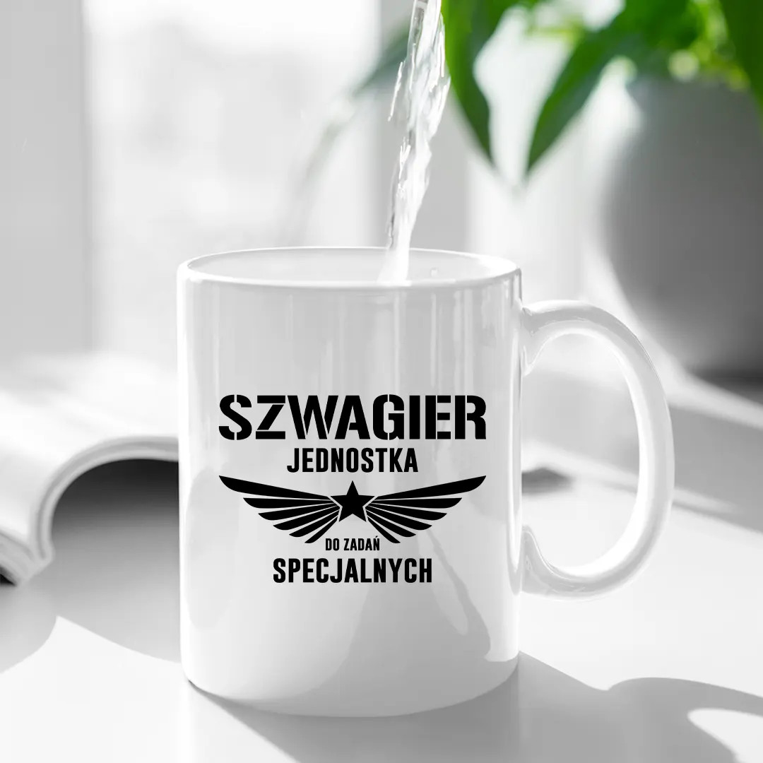 Szwagier - jednostka do zadań specjalnych - kubek z nadrukiem