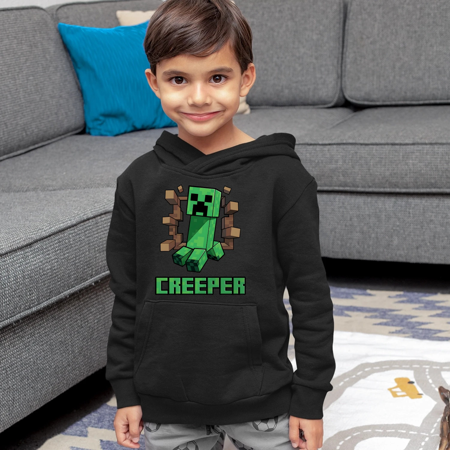 Creeper - dziecięca bluza na prezent dla fanów gry Minecraft
