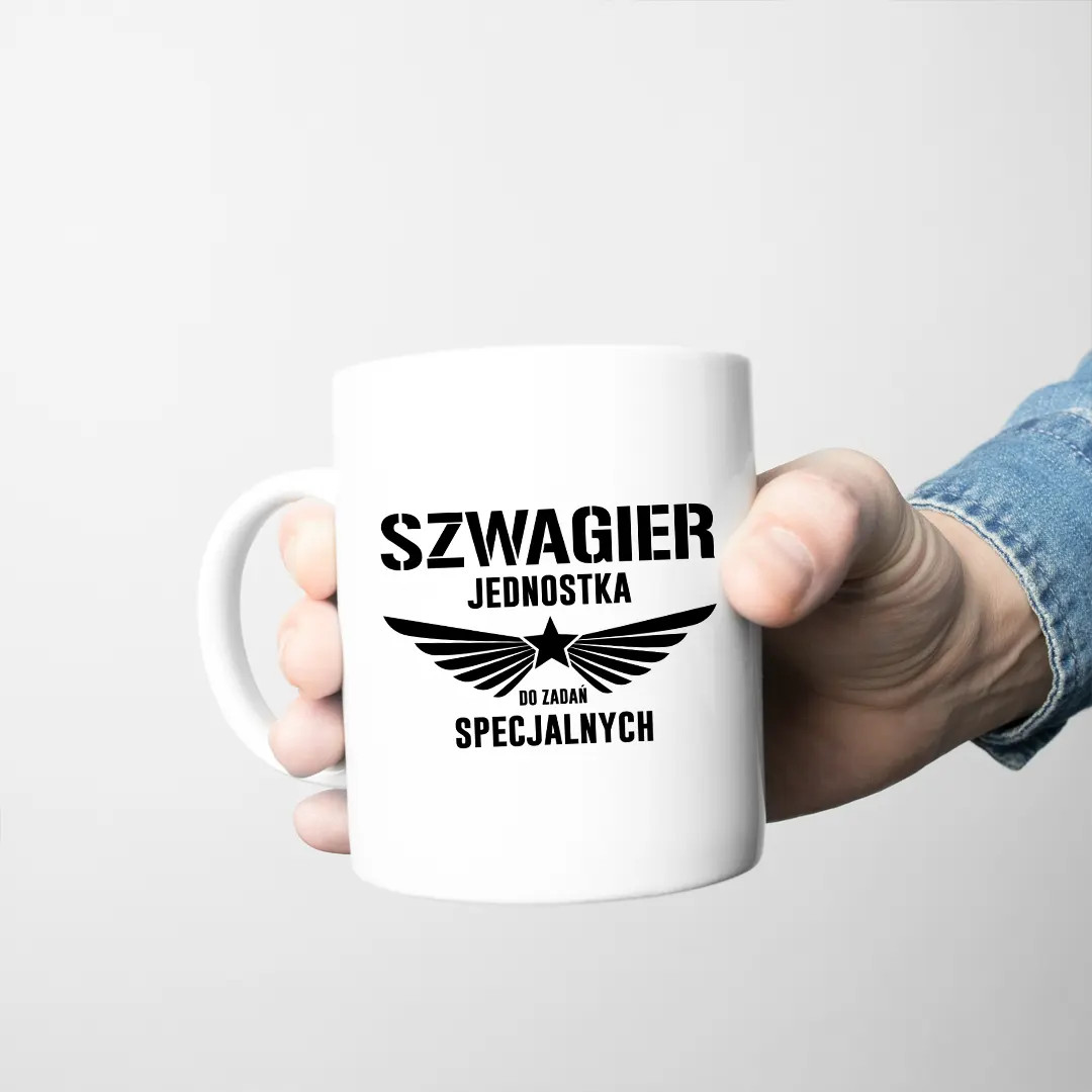 Szwagier - jednostka do zadań specjalnych - kubek z nadrukiem