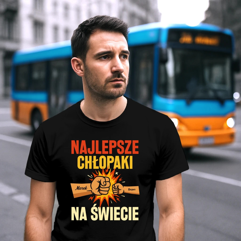 Personalizowana koszulka z imionami - prezent na imieniny