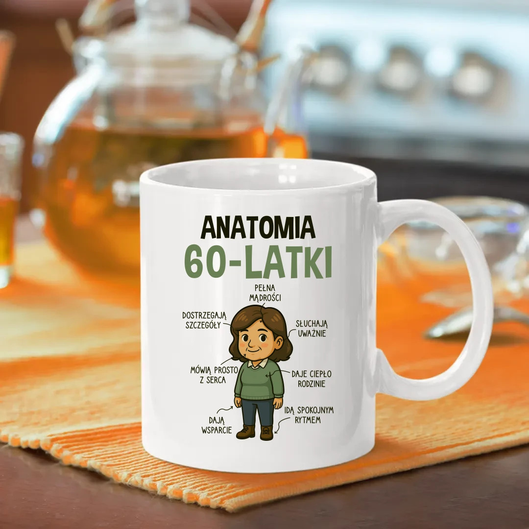 Anatomia 60-latki - kubek na prezent