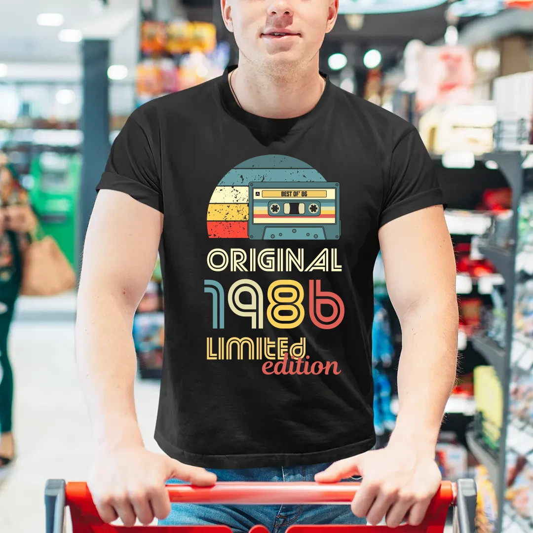 Original - best of' 1986 (40lat) - męska koszulka na prezent