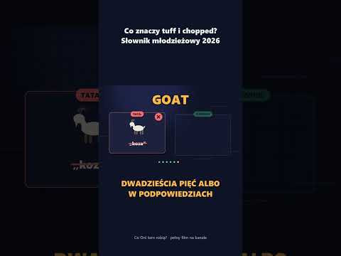 Co znaczy tuff i chopped? Słownik młodzieżowy 2026