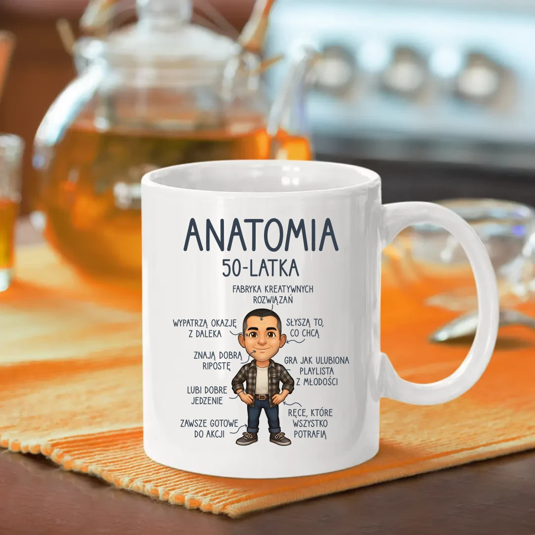 Anatomia 50-latka - kubek na prezent