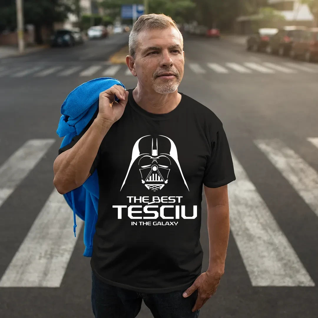 The best teściu in the galaxy - męska koszulka na prezent