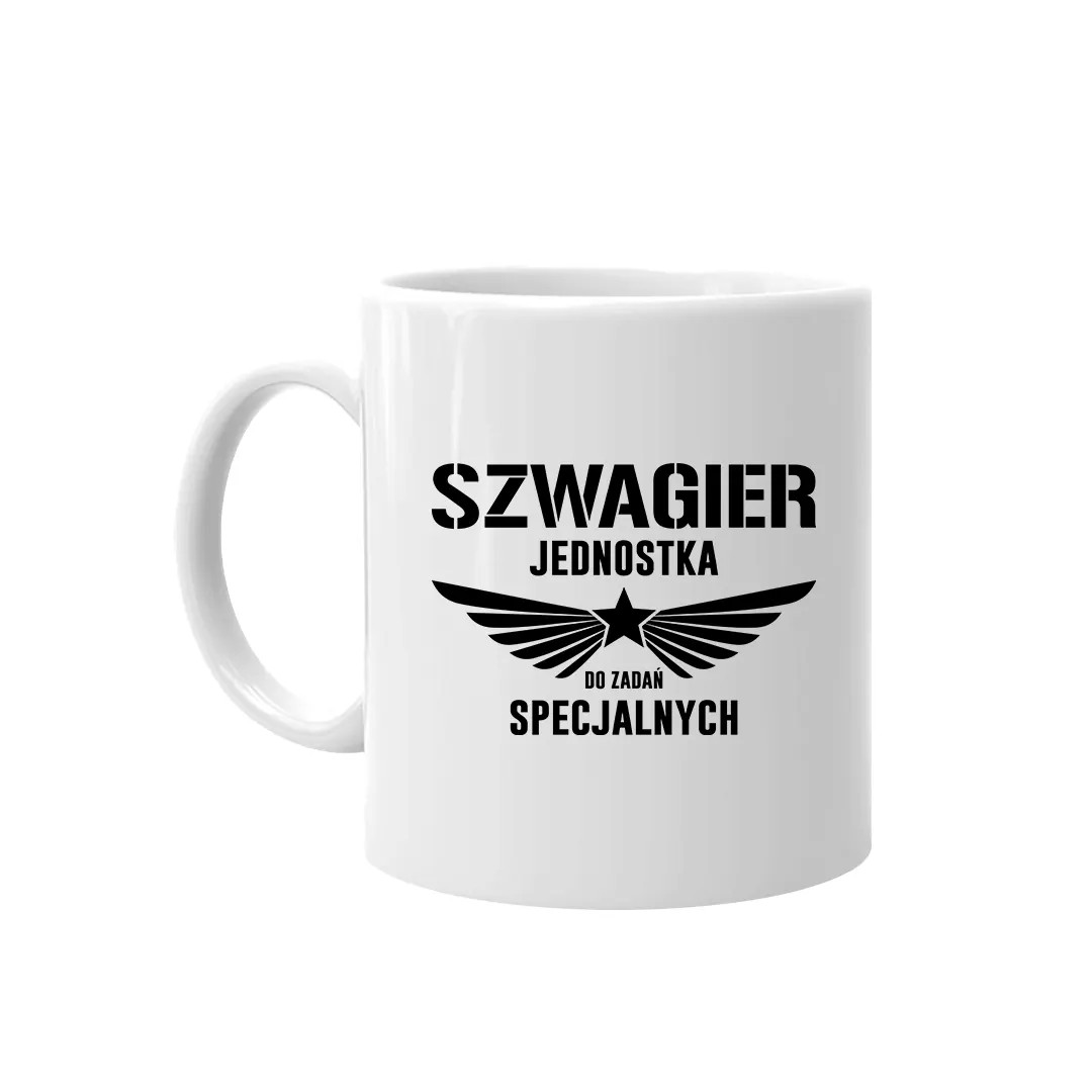 Szwagier - jednostka do zadań specjalnych - kubek z nadrukiem