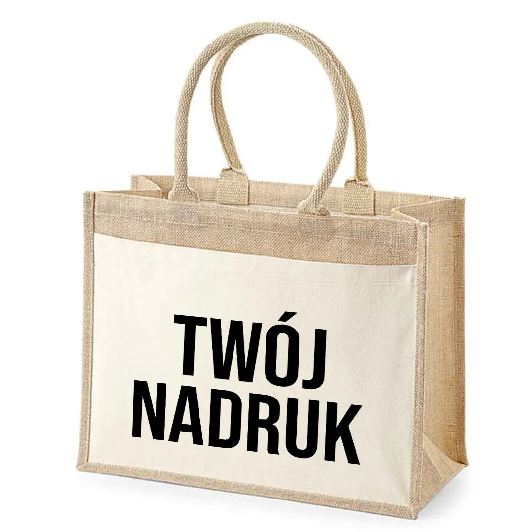 Torba z juty  z własnym nadrukiem