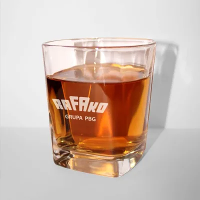 Szklanka do whisky z grawerem logo