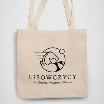 Naturalna torba bawełniana z nadrukiem Lisowczycy